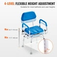 thumbnail image 2 of KFFKFF Swivel Shower Chair with 360-Degree Rotation, Adjustable Seat with Pivoting Arms & Padded Design for Shower or Tub, Non-Slip Rotating Bath Chair for Seniors and Individuals with Disabilities, 2 of 9