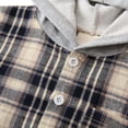 thumbnail image 6 of GYRATEDREAM Toddler Baby Girls Mid-length Plaid Shirt Jacket Kids Flannel Long Sleeve Lapel Button down Thicken Shirt Coat Top with Pockets Children Fall Winter Warm Outwear Clothes for 2-10 Years, 6 of 8