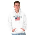thumbnail image 4 of Americana Classic United States Flag Plus Size Long Sleeve Graphic Tee Shirt Brisco Brands 2X, 4 of 6