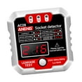 thumbnail image 4 of Outlet Tester Automatic Digital s Fault Checker Electric Socket Tester white, 4 of 8