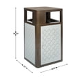 thumbnail image 5 of Flash Furniture Brooks Steel Indoor-Outdoor Trash Can with Locking Access Door 31.4 Gallon, 5 of 14