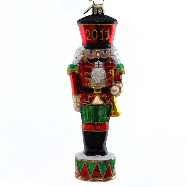 Christopher Radko DILLARD'S ROYAL HERALD Glass 2011 Dated Nutcracker