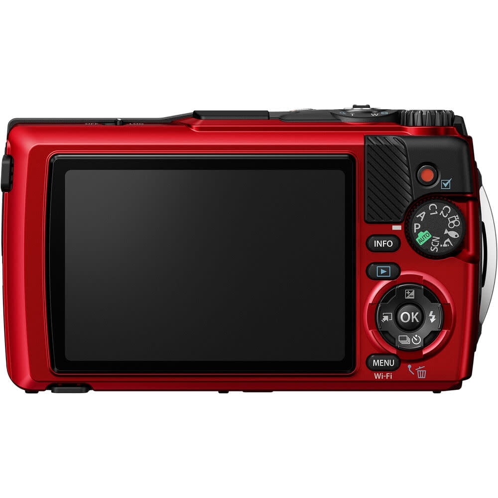 OM SYSTEM Rugged Tough TG-7 HD Video Photo Digital Camera (Red