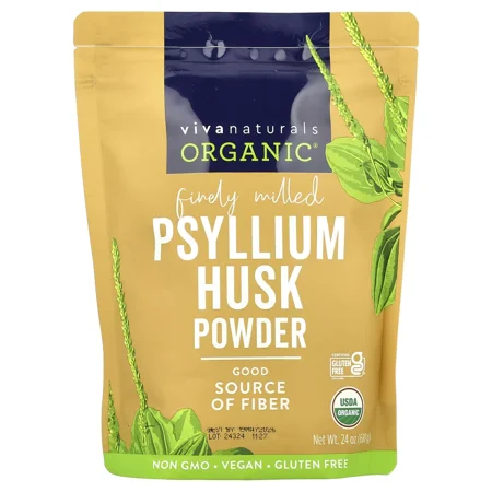 Organic Psyllium Husk Powder, 24 oz (680 g)
