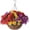 Red Purple Yellow, variant on Artificial Fake Hanging Flowers with Basket, Faux Silk Morning Glory Flower Arrangement for Spring Summer Decor, Hanging Plant for Patio Garden Porch Outdoor Decor