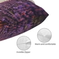 thumbnail image 3 of Pofeuu Butterfly Over Lavender Print Polyester Microfiber Plush Pillowcases, Super Soft and Cozy Pillow Case Covers with Envelop Closure（Pillow core not included）-14"x20", 3 of 6