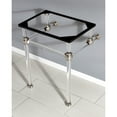 thumbnail image 2 of Kingston Brass Vah242030 Templeton 24" Acrylic Wall Mounted Console Legs - Brass, 2 of 2