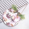 thumbnail image 4 of Coolnut Welcome Sign Hanging Plaque Sign Watercolor Flowers Porch Wall Front Door Garden Home Welcome Hanging Sign, 12x12 in Home Decor, 4 of 7
