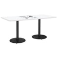 thumbnail image 2 of KFI Studios Whiteboard 3.5' x 7' Bistro Table, Black Base, White, 2 of 2