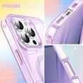 thumbnail image 3 of Decase Magnetic Phone Cover for iPhone 16 Pro Max Case Full Body,Design for Mag-Safe,Built-in Screen Protector, with Camera Lens Protector, Shockproof Protective Bumper Phone Case 6.9 Inch,Lightpurple, 3 of 6