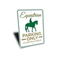 thumbnail image 3 of Equestrian Parking Novelty Sign, Metal Wall Decor - 10x14 inches, 3 of 4