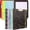 Black Gold, variant on Spiral Clipboard Folio with Refillable Notepad, Cute Clipboard Folder, 5 Dividers with Storage 10 Pockets,Versatile Clipfolio,Hardcover Clipboards Notebook for School Office Planner Clip Board-