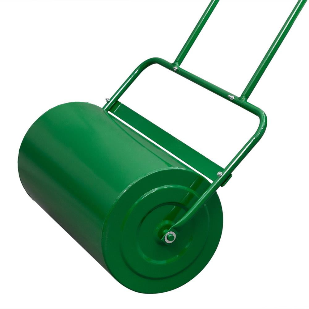 Ktaxon 24in Lawn Roller Cylindrical Garden Lawn Rollers Tow Behind