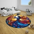 thumbnail image 6 of Planet Solar System Round Area Rug, educational space circle carpet for kids bedroom or classroom, soft washable non-slip floor mat, fun astronomy themed learning décor, 6 of 6