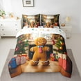 thumbnail image 2 of Castle Fairy Gingerbread Man 7 Pieces Bedding Comforter Set for Teens,Christmas Tree Full Bedding Set Lightweight,Festival Xmas Fitted Sheet Flat Sheet,Luxury Bedroom Decor, 2 of 8