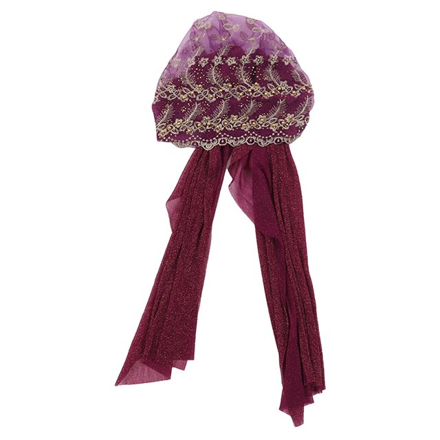 Sombrero de turbante musulmán, diseño único de arrugas, elegante, suave, cómodo, ligero, elástico para la cabeza