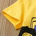 thumbnail image 2 of Vedolay Summer Tops For Boy Kids Crewneck Fashion Shirt Short Sleeve Tee for Boys,Yellow 2-3 Years, 2 of 4