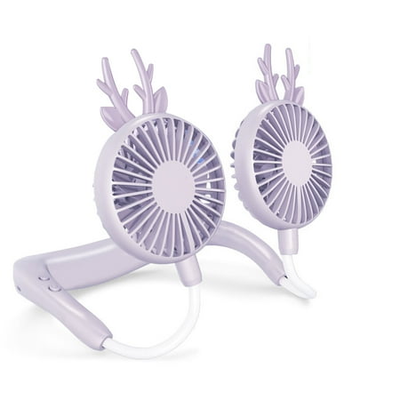 

Hanging Neck Fan Lazy Small Fan Portable Hanging Neck Usb Sports Fan Suitable for Family Camping Beach Travel