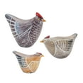 thumbnail image 2 of Melrose Etched Chicken Shelf Sitter Figurines - 5.25" - Set of 6, 2 of 5