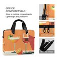 thumbnail image 4 of FORMRS 16" Laptop Bag Carrying Sleeve Case with Handle Travel Shoulder Briefcase, Orange Glasses, 4 of 8