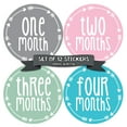 thumbnail image 1 of Months in Motion Baby Monthly Stickers - Baby Milestone Stickers - Newborn Girl Stickers - Month Stickers for Baby Girl - Baby Girl Stickers - Newborn Monthly Milestone Sticker, 1 of 3