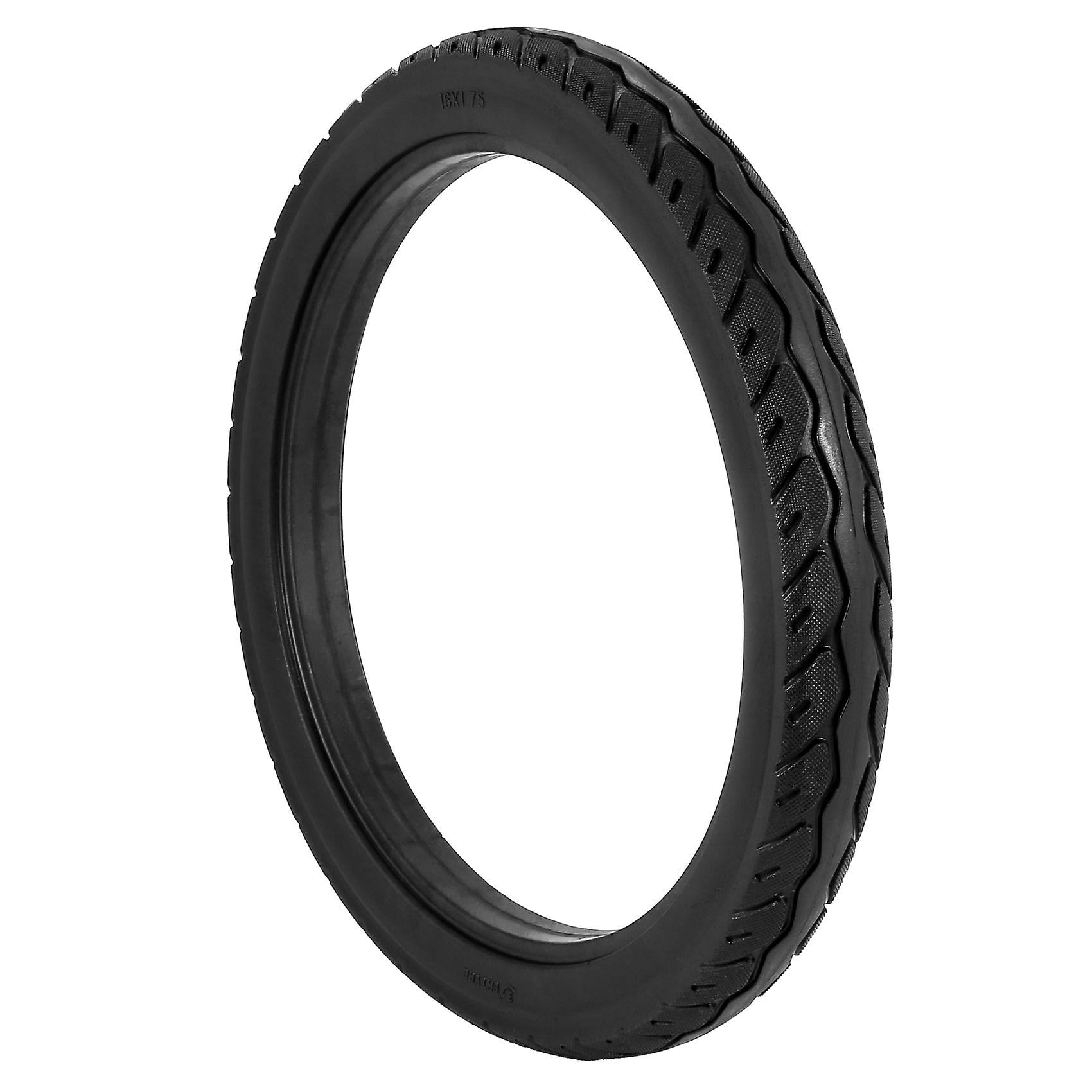 16 Inch 16 X 1.75 Bicycle Solid Tires Bicycle Bike Tires 16 X 1.75 Black Rubber Non-slip Tires Cycl