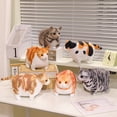 thumbnail image 6 of Simulated 3D Super Soft Fat Cat Stuffed Animal，Lifelike Cat Plush Pet Toy Pillow Home Decor Gift, 6 of 9