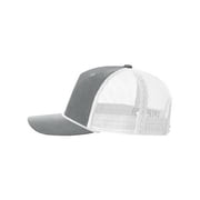 Richardson 112FPR Rope Trucker Cap-Heather Grey/ White