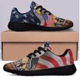 thumbnail image 3 of Memorial Day Thank You Veterans American flag Eagle Memorial Veteran Shoes Sneakers Black Size 8, 3 of 7