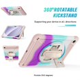 thumbnail image 7 of Cases for Samsung Galaxy Tab A9+/ A9 Plus 11" 2023, Shockproof Hard Duty Case with 360 Rotating Hand Strap & Stand, Shoulder Strap for SM-X210/ X216/ X218, iridescence, 7 of 7