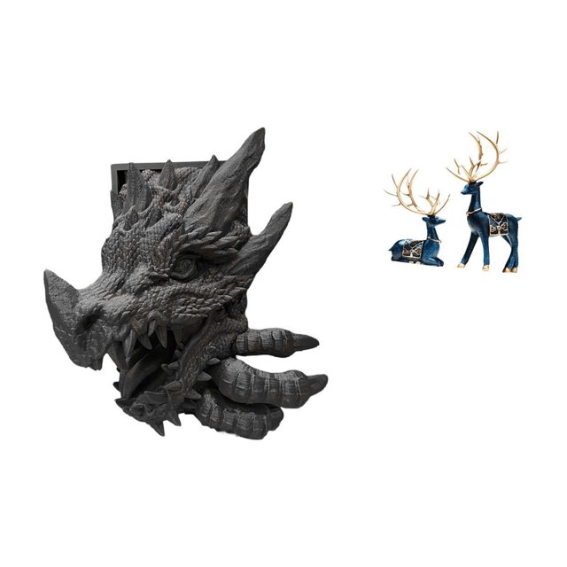 Sujetalibros De Reno Majestuoso, Decoración Para El Hogar, Soporte Para Libros, Estatua De Ciervo única, Adorno Para Sala De Estar, Estantería, Gabinete, Oficina