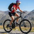 thumbnail image 2 of Ambifirner 26 Inch Folding Mountain Bike, 21 Speed Full Suspension High-Carbon Steel MTB Foldable Bicycle, Dual Disc Brake ,High Carbon Steel Frame for Adults Men Women, 2 of 7