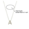 thumbnail image 3 of Uinagy Women's 26 Letter Necklace Silver, 3 of 4