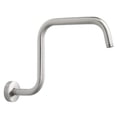 thumbnail image 2 of KDJ Stainless Steel Shower Head Extension Arm 13 Inch Wall Mounted Bracket with Flange Ceiling Mount Shower Holder Chrome Plated Finish for Bathroom, 2 of 7
