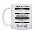 thumbnail image 2 of ThisWear Coworker Boss Strict Company Policies 11 ounce 2 Pack Coffee Mugs, 2 of 4