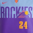 thumbnail image 7 of Men's Nike Ryan McMahon Purple/Light Blue Colorado Rockies 2025 City Connect Limited Player Jersey, 7 of 7