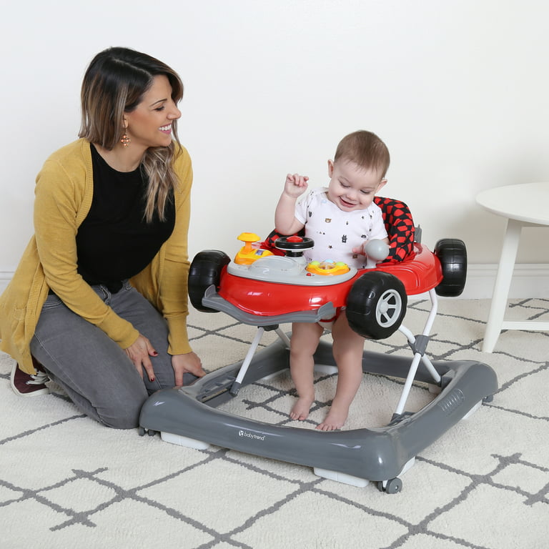 Smart Steps by Baby Trend 5.0 Activity Baby Walker with Lights and Sound  Effects - Speedster Red 