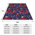 thumbnail image 3 of Salouo Hot Cocoa Snowflake Mittens Print Bed Blankets,Flannel Blanket Comfortable Air Conditioning Blanket Lightweight Blanket for Sofa Bed Travel & Couch -60"x50", 3 of 8