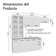 thumbnail image 3 of Cocina Integral Completa Armario de Vidrio Madesa Agata BC 12, 3 of 5