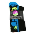 thumbnail image 2 of Crazy Socks with Paws Over the Calf (Multi-Neon/Black, Large), 2 of 2