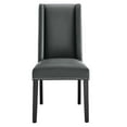 thumbnail image 6 of Modway Baron Solid Wood and Vegan Leather Dining Chair in Gray, 6 of 8