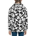 thumbnail image 6 of Xecao Seamless Pattern Cute Panda Pattern Zip Up Hoodies for Boys Girls, Sweatshirt with Pockets-, 6 of 6