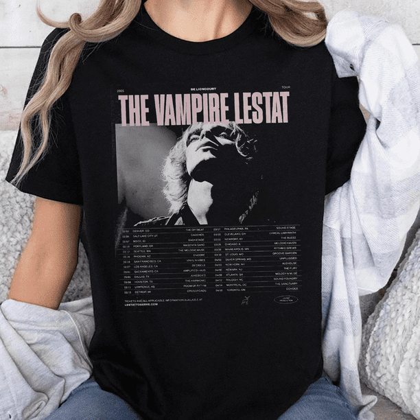 The Vampire Lestat Tour Shirt, Gothic Vampire Band Tee, 90s Style