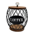 thumbnail image 2 of DOLITY Coffee Pod Holder Black Wire Counter Decor Large Capacity Iron Espresso Capsules, 2 of 9