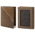 thumbnail image 5 of Wrangler Men's Western Slim RFID Blocking Genuine Leather Bifold Wallet, Brown, 5 of 8