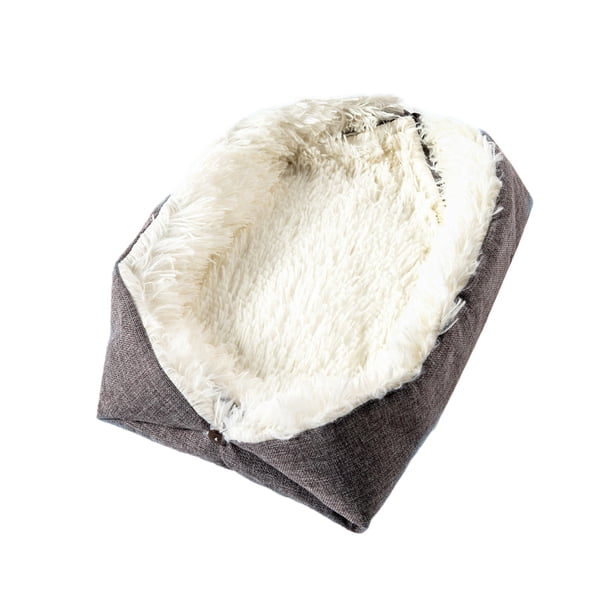 Methold Cama para mascotas de invierno: cómoda y suave, duradera y duradera, cojín para cama para perros y gatos, cama para gatos, Suministros para perros Terciopelo blanco como la leche