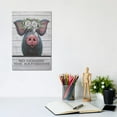 thumbnail image 3 of AatoeaX "Pig Bathroom Art, Hogging The Bathroom" Canvas Print Modern Wall Art Canvas Poster – Aesthetic Print for Home, Office, or Apartment Decor,12"x18"or18"x12",Unframe, 3 of 4