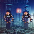 thumbnail image 2 of Guirnalda de Halloween para colgar en la puerta con patas de sombrero corona de terror para la pared de la puerta delantera Hugtrwg Para estrenar, 2 of 9