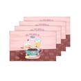 thumbnail image 4 of MKHERT Cute Ice Cream and Cupcake with Flower in Pink Kawaii Anime Style Placemats Table Mats for Dining Room Kitchen Table Decoration 12x18 inch,Set of 4, 4 of 4