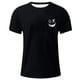 thumbnail image 2 of Camisetas de Cuello de la Tripulación de los Hombres de Poliéster Impreso en Seco Rápido, Cuello Redondo de Corte 3D para Gimnasio, Carrera, Ciclismo Y Ocasional, 2 of 4